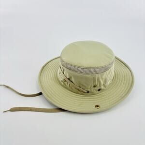 Tilley Endurables The Airflo Tilley Hat Men's 7 1/2 Khaki Boonie Hat Wide Brim